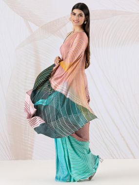 Spatial Symmetry Saree