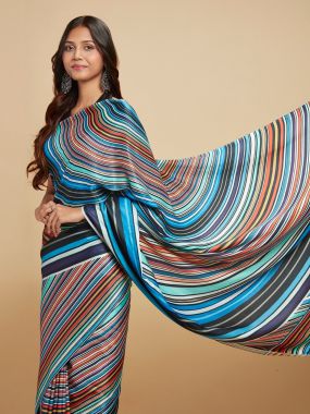 Linear Carousel Saree