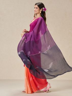 Graphic A-Line-Ment Saree