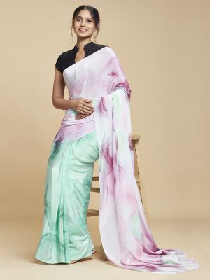 Mirrored Lines Saree