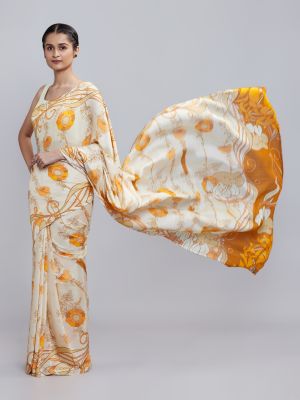 Linear Bouquet Saree