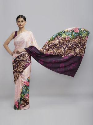 Silken Florals Saree