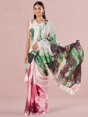 Rippled Pigments Saree