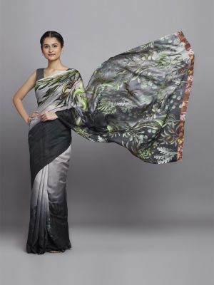 Vintage Woodland Saree