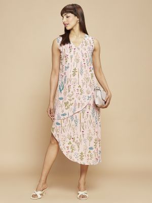 Flowery Silhouettes Dress