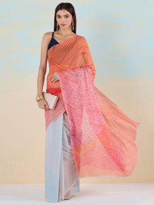Bird Foil Saree