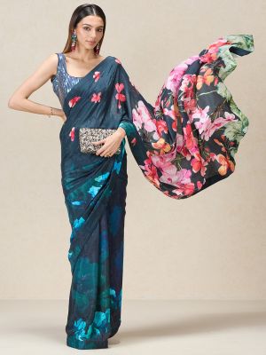 Pastel Floral Magic Saree
