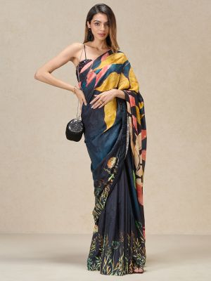 Pastel Floral Magic Saree