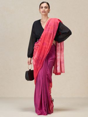 Pixelscape Saree