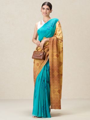Pixelscape Saree