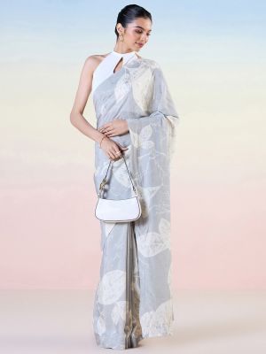 Smudged Florals Saree