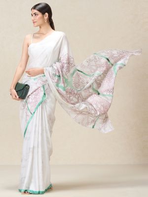 Geo Grids Saree