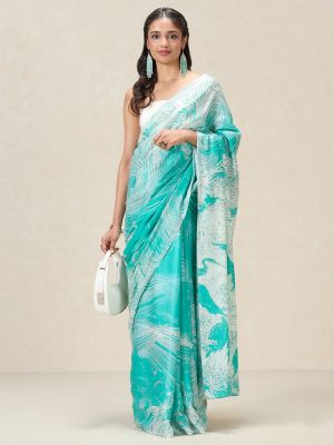 Sky Meadows Saree