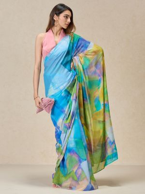 Painterly Strokes Saree