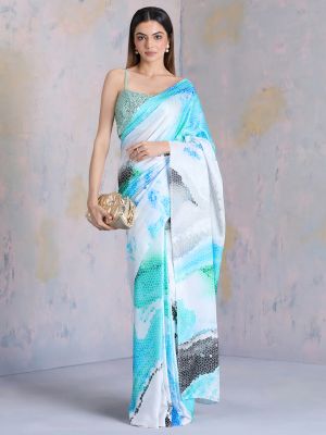 Enchanting Mosaics Saree