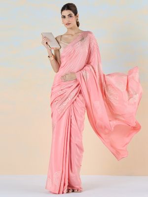 Sparkling Spirals Saree