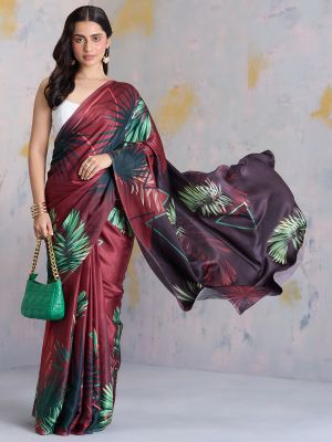 Tropical Bouquet Saree