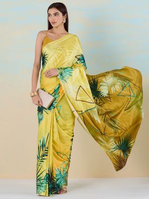 Tropical Bouquet Saree
