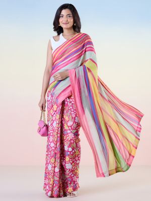 Floral Edge Saree