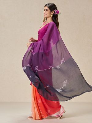 Graphic A-Line-Ment Saree
