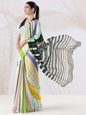 Serenading Stripes Saree
