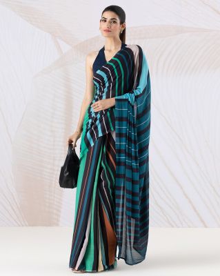 Serenading Stripes Saree