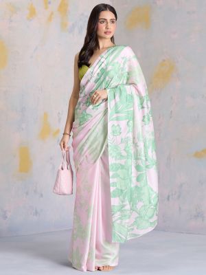 Floral Matrix Saree