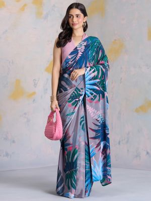 Illuminated Florals Saree