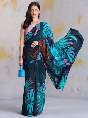 Illuminated Florals Saree