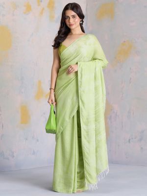Graceful Green Saree