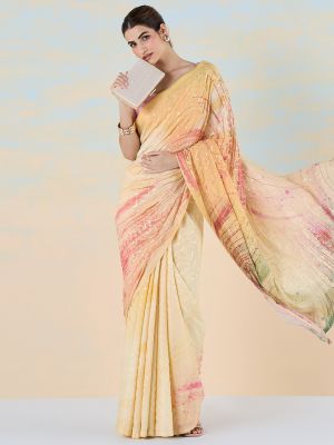 Glittering Pastels Saree