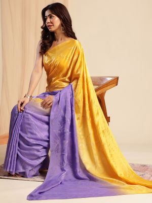 Silken sunset Saree