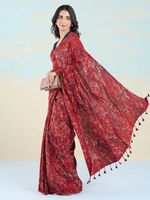 Amber Canvas Saree