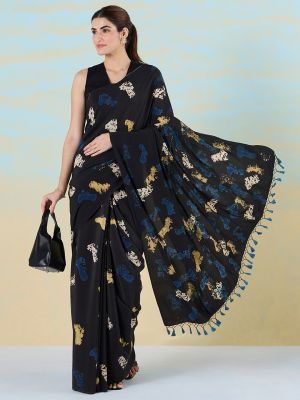 Artful Noir Saree