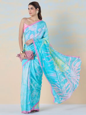 Luminiscent Lagoon Saree