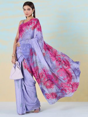 Pastel Bloom Saree