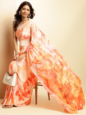 Mandarin Mirage Saree