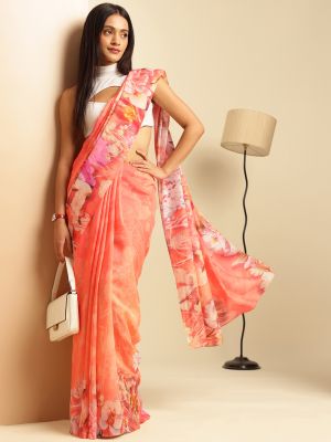 Rouge Blossoms Saree