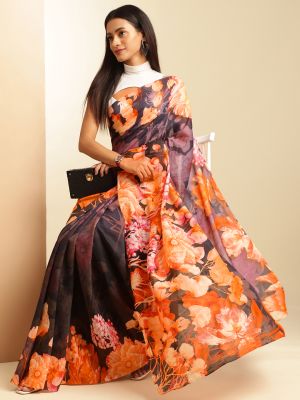Rouge Blossoms Saree