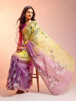 Ombre Sunset  Saree