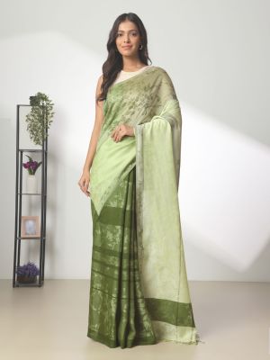 Loomed Emerald Saree