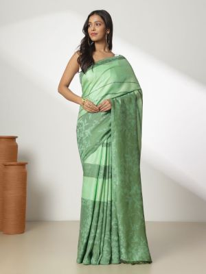 Loomed Emerald Saree