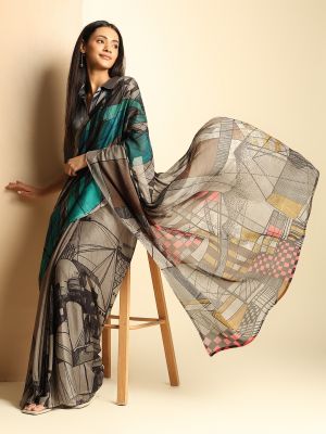 Metropolitan maze Saree