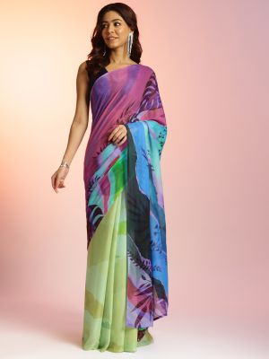 Fragmented Harmony Saree