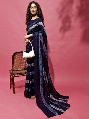 Crystal Cascade Saree