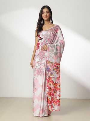 Pixel Petals Saree