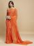 Orange Candy Crystals Saree