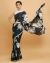 Blooms Over Black Saree